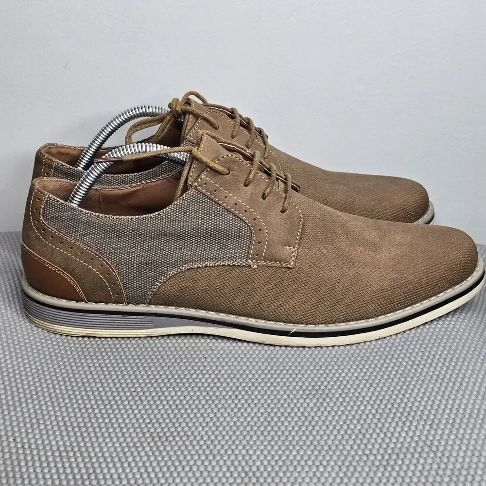 La Milano Mens 10M Italian Design A11902 Scott Brown‎ Dress Shoes